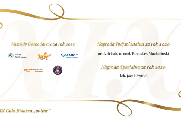 Fast Terminals z Nagrodą Gospodarczą – XIX Gala Biznesu „online”